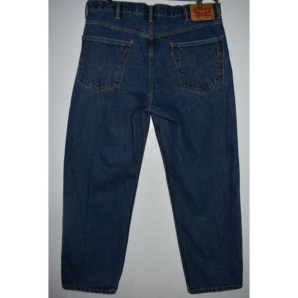 Levis 550 Mens 38x30 Relaxed Fit Blue Jeans 100% Cotton Medium Wash‎ 5-Pocket